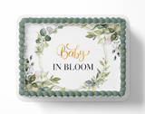 Baby In Bloom Baby Shower Cake Topper