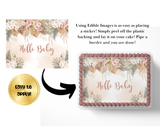 Boho Baby Shower Cake Topper