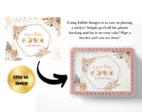 Boho Baby Shower Cake Topper