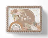 Boho Baby Shower Cake Topper