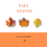 Fall Edible Leaf Cupcake Toppers, edible leaves, wafer paper leaves, cake decor, cupcake toppers
