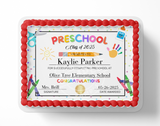 preschool graduation cake topper