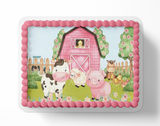 Farm Cake Topper, Cow Baby Shower, Cow Baby Shower, Barn Cake Topper