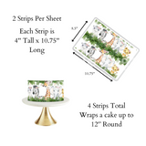 Safari baby shower cake topper jungle cake topper