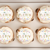 Baby In Bloom Cupcake Toppers