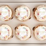 Baby In Bloom Cupcake Toppers