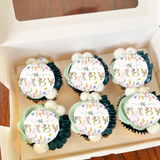 Baby In Bloom Cupcake Toppers