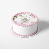 elephant Baby shower Sheet Cake Topper