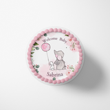 Elephant Baby Shower Sheet Cake Topper
