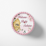 POOH BEAR BABY SHOWER CAKE EDIBLE IMAGE CAKE WRAP CUSTOMIZABLE DECORATIONS