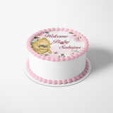POOH BEAR BABY SHOWER CAKE EDIBLE IMAGE CAKE WRAP CUSTOMIZABLE DECORATIONS
