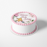 POOH BEAR BABY SHOWER CAKE EDIBLE IMAGE CAKE WRAP CUSTOMIZABLE DECORATIONS