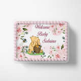 Pooh Bear Cake Topper | Baby Shower | Edible Image | Cake Photo