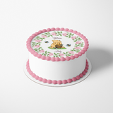 POOH BEAR BABY SHOWER CAKE EDIBLE IMAGE CAKE WRAP CUSTOMIZABLE DECORATIONS