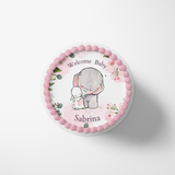 Elephant and Bunny Sheet Cake Topper