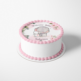 Elephant and Bunny Sheet Cake Topper