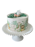 Safari Baby shower cake Edible Image Cake Wrap Icing Sheet Safari jungle Baby