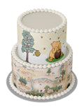 Pooh Bear Edible Cake Wraps | Baby Shower Cake Decoration