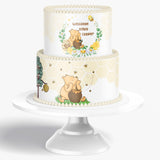 Pooh Bear Cake Topper | Personalized Edible Image | Girl Shower