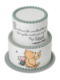 Pooh Bear Edible Cake Wraps | Baby Shower | Single or Tiered Cakes