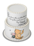 Pooh Bear Edible Cake Wraps | Baby Shower | Single or Tiered Cakes
