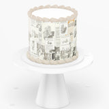 Pooh Bear Picture on Cake | Baby Shower Edible Topper