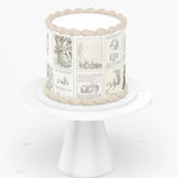 Pooh Bear Picture on Cake | Baby Shower Edible Topper