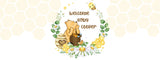 Pooh Bear Cake Topper | Personalized Edible Image | Girl Shower