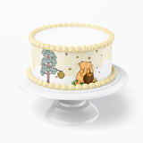 Pooh Bear Baby Shower Cake Wraps | Edible Border Decoration