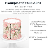 Pooh Bear Edible Cake Wraps | Baby Shower | Single or Tiered Cakes
