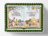 Pooh Bear Cake Topper | Baby Shower | Vintage Story Book | Classic Pooh