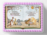 Pooh Bear Cake Topper | Baby Shower | Vintage Story Book | Classic Pooh