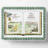 Pooh Bear Cake Topper | Baby Shower | Vintage Story Book | Classic Pooh