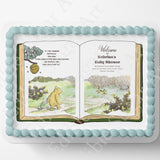 Pooh Bear Cake Topper | Baby Shower | Vintage Story Book | Classic Pooh