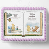 Pooh Bear Cake Topper | Baby Shower | Vintage Story Book | Classic Pooh