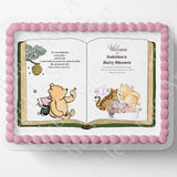 Classic Pooh Bear Cake Topper | Baby Shower | Cake Topper | Edible Image | Storybook | Photo on Cake