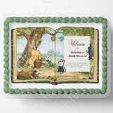 Pooh Bear Cake Topper | Baby Shower | Vintage Story Book | Classic Pooh
