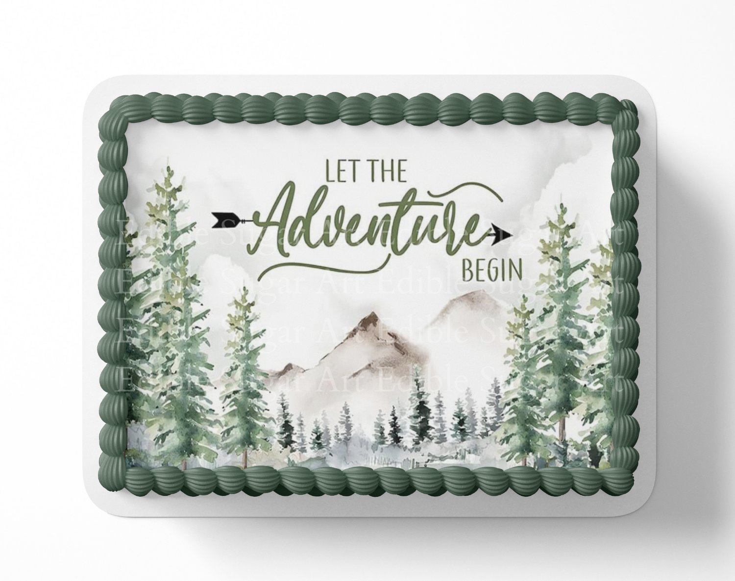 Let the adventure begin baby shower cake topper, cake topper, adventure awaits cake topper, 