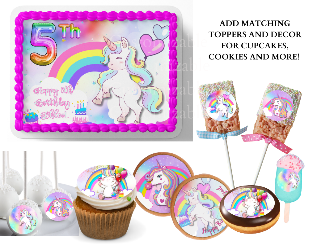 UNICORN CAKE TOPPER