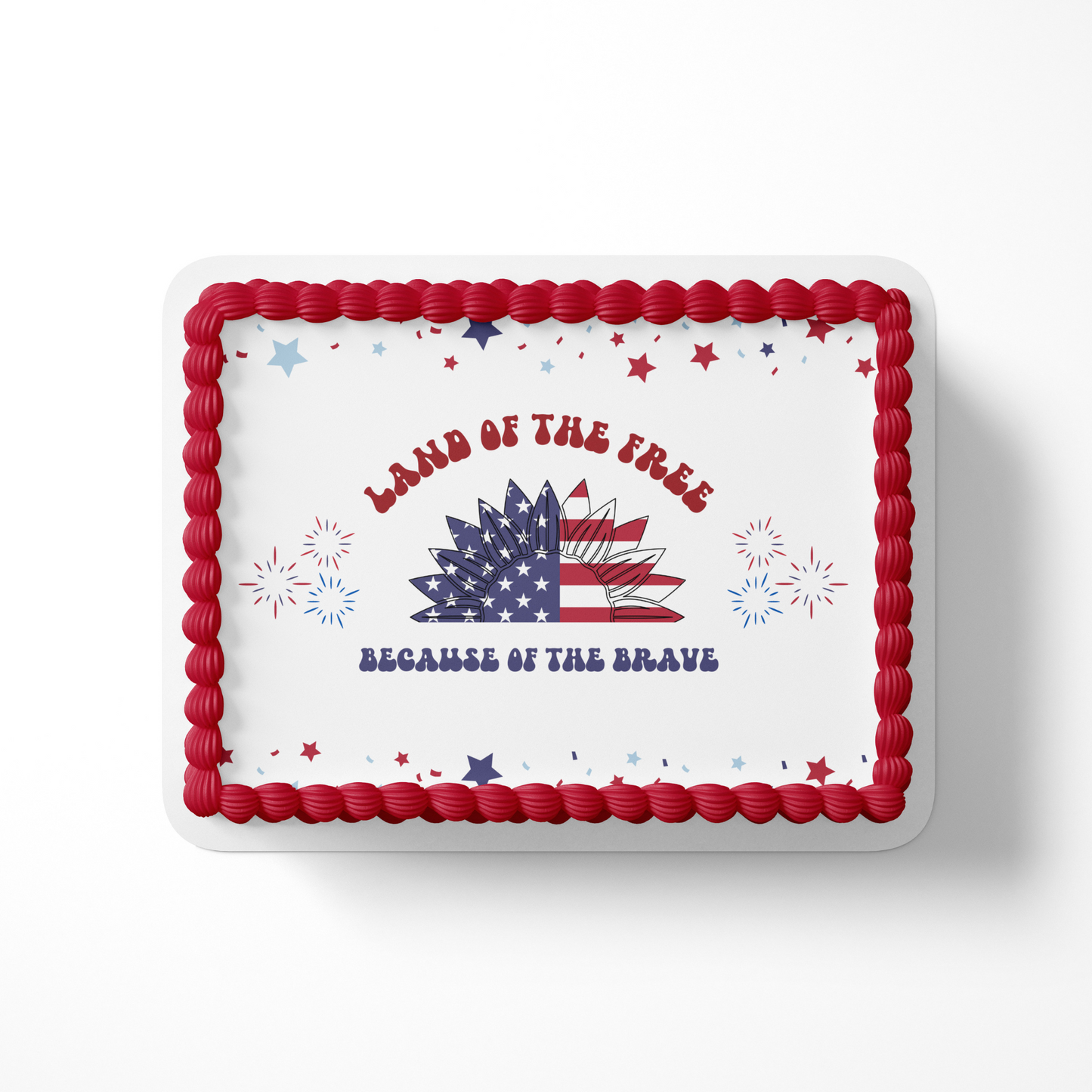 4th of July Cake Topper Edible Image Forth of Jay Cake Topper