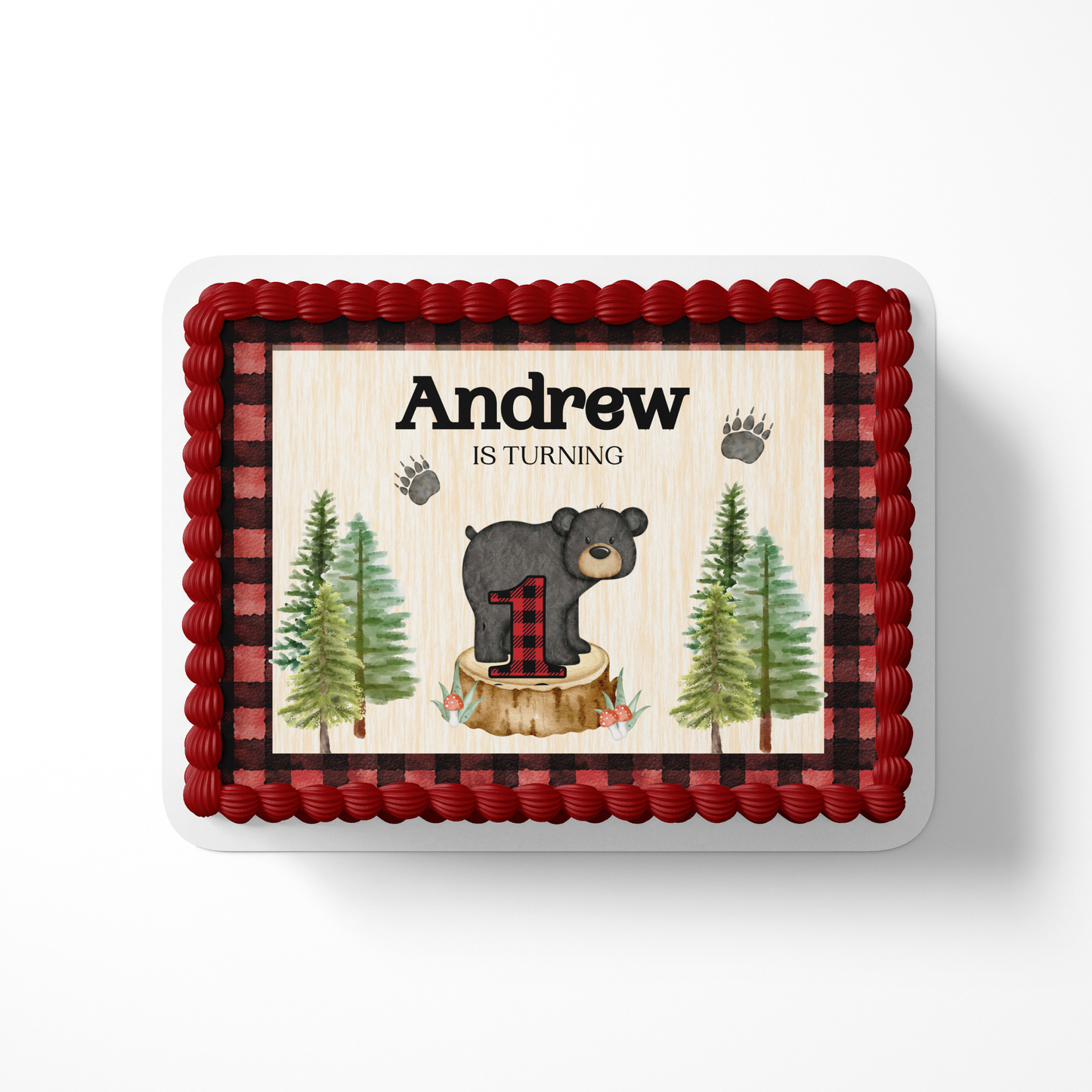 WOODLAND CAKE TOPPER