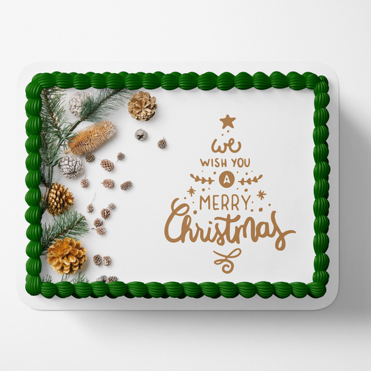 CHRISTMAS CAKE TOPPER Personalizable christmas cake topper custom christmas cake topper