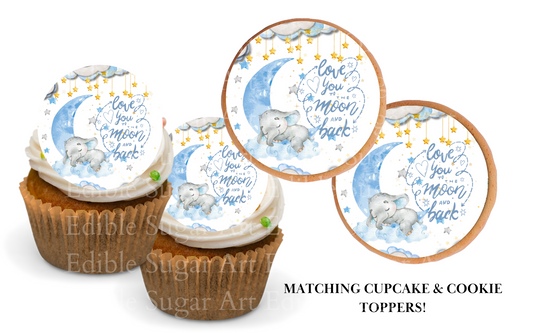 Twinkle Twinkle Little Star Baby Shower Cupcake Toppers