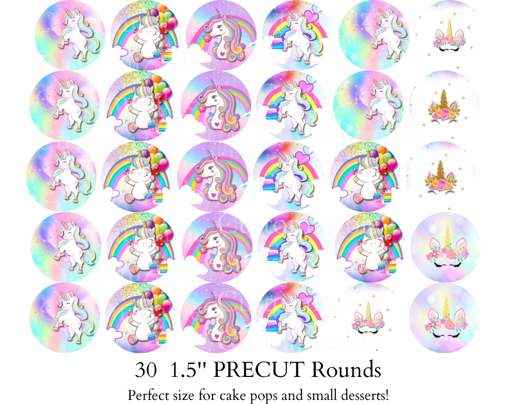 UNICORN CAKE TOPPER, UNICORN BIRTHDAY CAKE TOPPER, UNICORN DECORATIONS