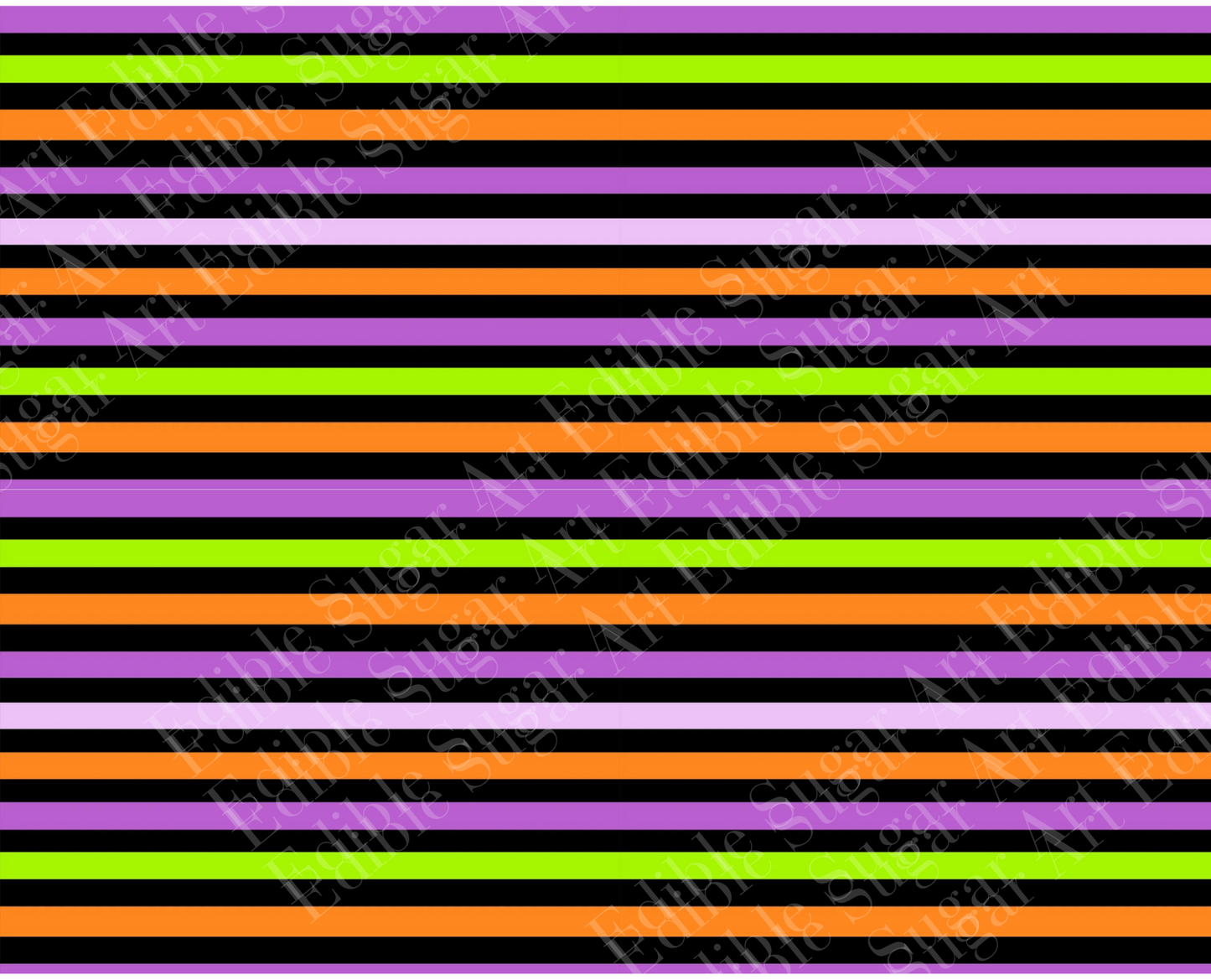Halloween Cake Topper Print Sheets - Stripe print