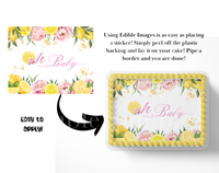 Oh Baby Lemon Baby Shower Cake Topper