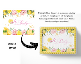 Oh Baby Lemon Baby Shower Cake Topper