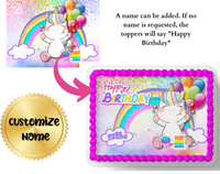 UNICORN CAKE TOPPER, UNICORN BIRTHDAY CAKE TOPPER, UNICORN DECORATIONS