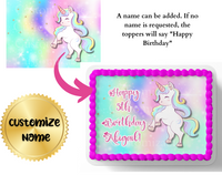 UNICORN CAKE TOPPER