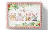 Safari Baby Shower Cake Topper Edible Image Jungle Baby Shower Safari Party Decorations 